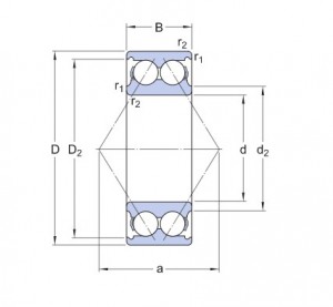 Подшипник 3306 A-2RS1-TN9/MT33 SKF