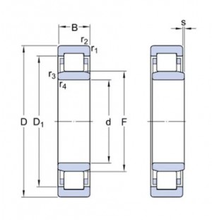 Подшипник NU307-ECP/C3 SKF