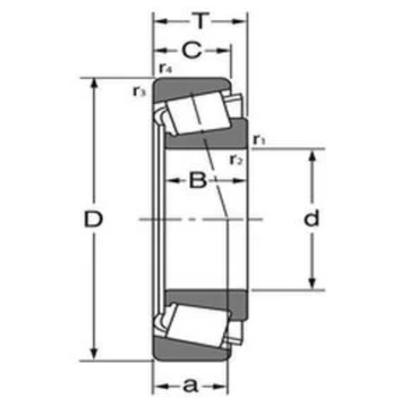 Подшипник HCTR080702J/1D